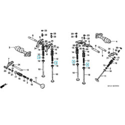 12208413003  Τσιμούχα Βαλβίδας Honda XLV-XRV