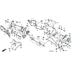 64455KPH700ZA  Louver Left Honda ANF-125 i Innova