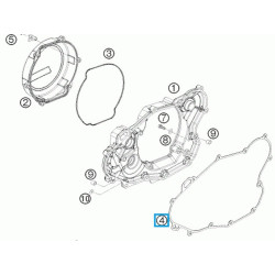 78030025000  Clutch Cover Gasket KTM EXC-400-450-530 '08-'11