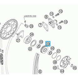59036081100 Gasket Support KTM EXC-SX 4stroke '02-'07
