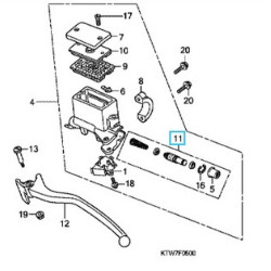 45530471831  Σετ Επισκευής Πίσω Τρόμπας Φρένου Honda SH-300 FJS-600 Silverwing