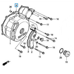 11395MV1850  Ignition Cover Gasket Honda XRV-750 Africa Twin 