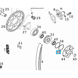 0770230020  O'Ring 23,00X2,00 KTM EXC-SX 4stroke '99-'01