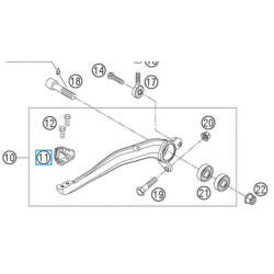 54813051000 Τρίγωνο Ποδόφρενου KTM EXC-SX '04-'14