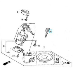 35121MASG01  Κλειδί Honda CBF-600 '04-'07