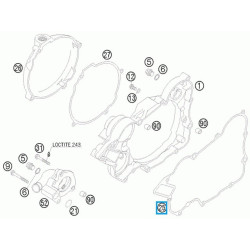 50330025000  Φλάντζα Καπακιού Συμπλέκτη Εσωτερική KTM EXC-SX-125