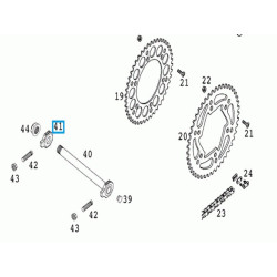 50310084000  Ρεγουλατόρος Αλυσίδας KTM EXC-SX '00-'14