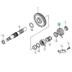 28261MK2000  Ελατήριο Μανιβέλας Honda XR-600 