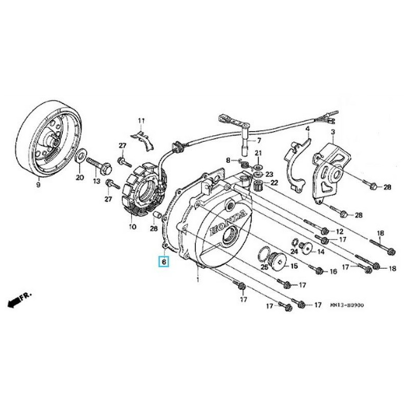 11395MN1700  Φλάντζα Βολάν Honda XR-600 
