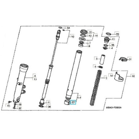 51415MBWE11  Bush Slide Honda CBR-600F '99-'06