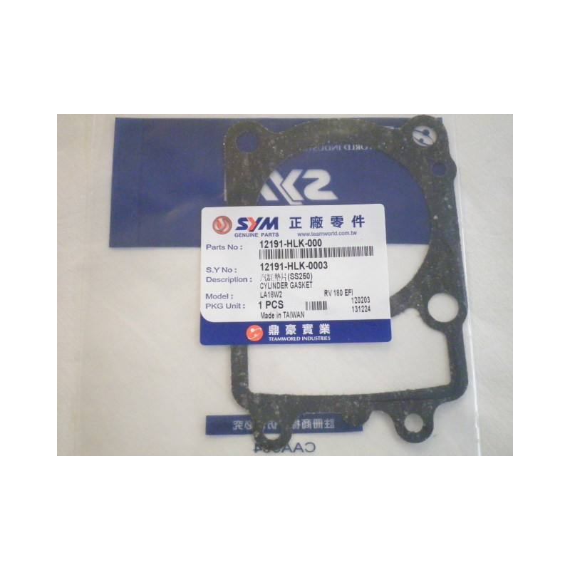 12191HLK000  Cylinder Base Gasket Sym Joyride-200 EFI HD-200 EFI