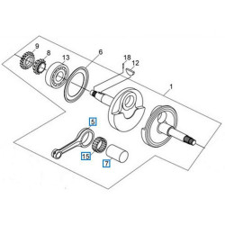 13201HLA000  Connecting Rod Kit Sym Joyride-200 EFI HD-200 EFI 