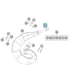 50205057000  Κολάρο Εξάτμισης KTM EXC-SX-250 '11-'14