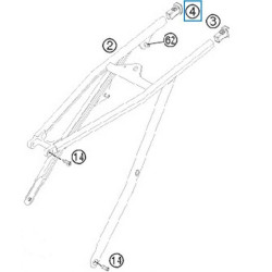 78003002020  Τάπα Υποπλαισίου Δεξιά KTM EXC-SX '08-'13 