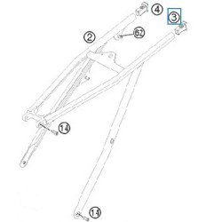 78003002010  Τάπα Υποπλαισίου Αριστερή KTM EXC-SX '08-'13 