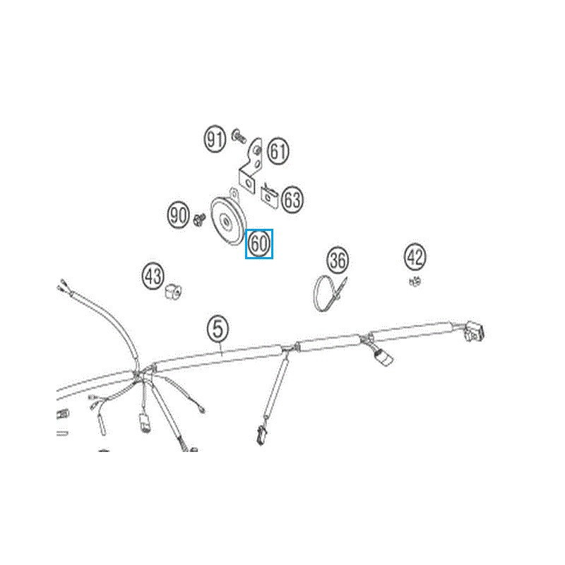 50311060200  Κόρνα 12V KTM EXC '08-'14 EXC-F '06-'14