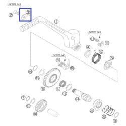 54633037000  Washer For Kickstarter KTM EXC-SX