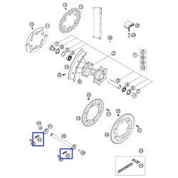 50304040100  Spec. Screw M10X1.25 Chain Tensioner KTM