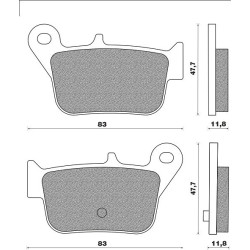 SFA628   EBC Brake Pads Rear SYM  MaxSym-400i