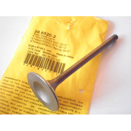 PR-28-6520-2  PROX  Βαλβίδα Εισαγωγής KTM EXC-400-450-520-525