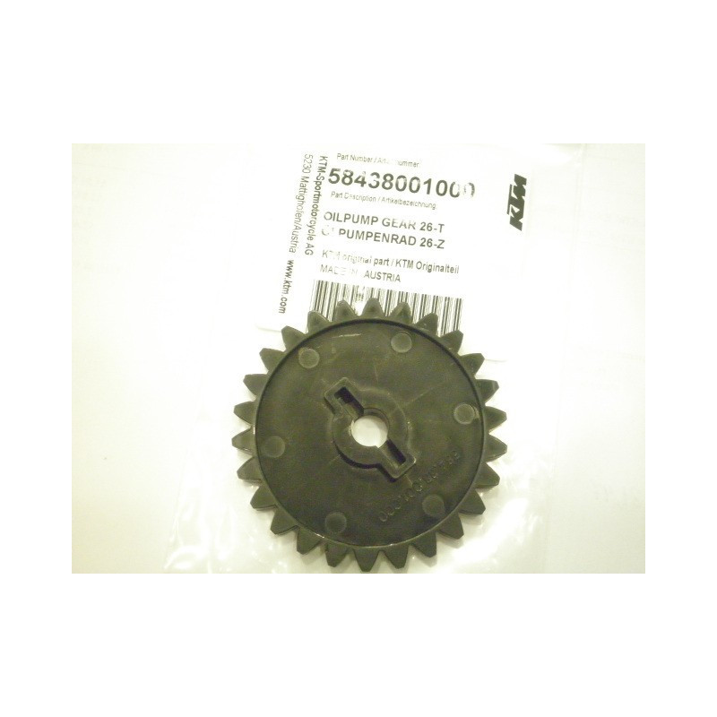58438001000  Oil Pump Gear 26t. KTM LC4-640 '98-'07