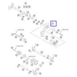 54834031000  Πετάλ Ταχυτήτων KTM EXC-250/300 SX-250 '05-'11