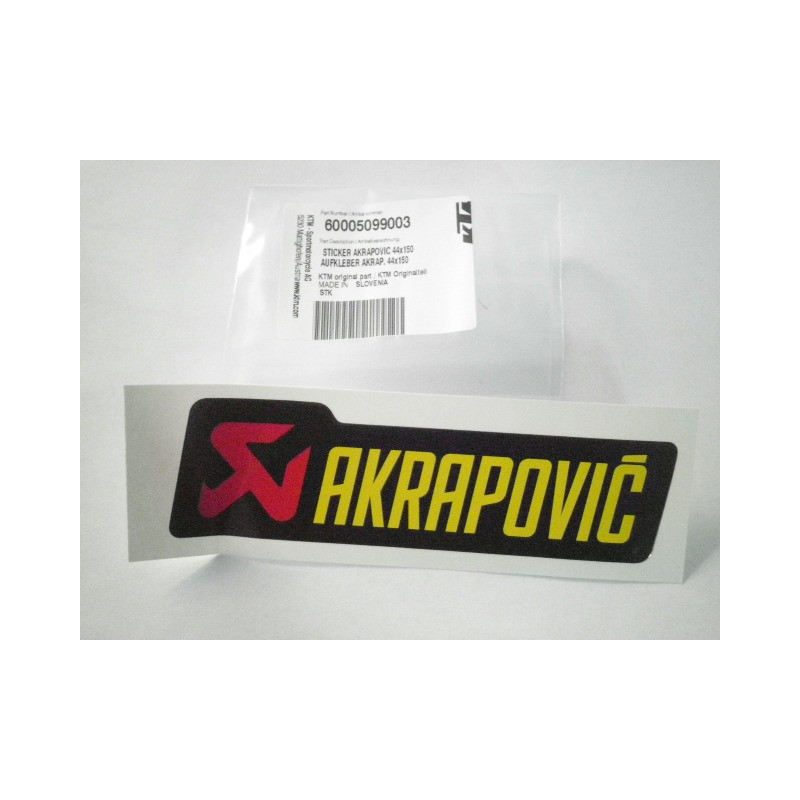 60005099003  Αυτοκόλλητο Akrapovic 44x150