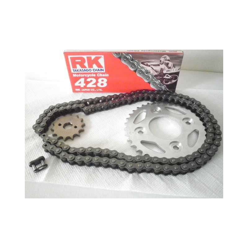 RKSETCBR125  Γρανάζια-Αλυσίδα Σετ RK Honda CBR-125 '04-'10