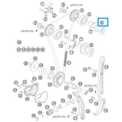 77036009500  Camshaft Intake KTM SX-F 250 '09-'10