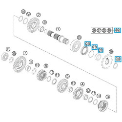 00050000940  Σετ Επισκευής Εμπρός Γραναζιού KTM EXC-250/300 '11-'14